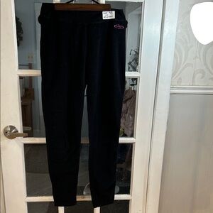 B25.    Black Fleece Jogger Pants - T-max